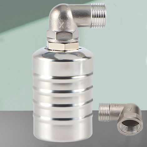 Pool level controller, automatic water level controller for water tank, fully automatic float valve made of 304 stainless steel, mini ball float valve made of steel (1/5)