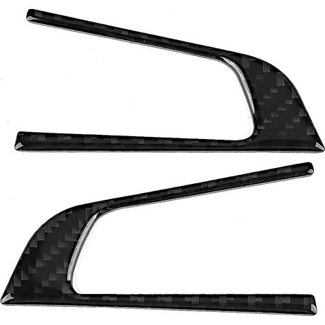2 pièces de garnitures de boutons de volant en fibre de carbone pour Alfa Romeo Giulia 2017 2019-AquaForge (1/5)