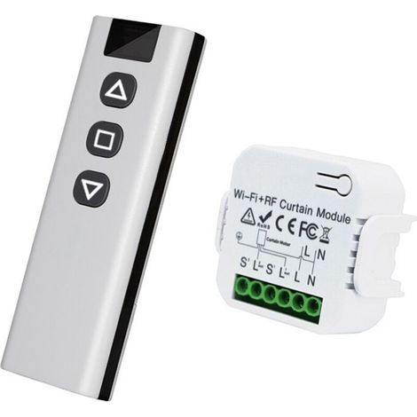 Module de volet roulant sans fil – Télécommande RF avec portée 100m – Compatible moteurs électriques – Installation simplifiée (1/5)