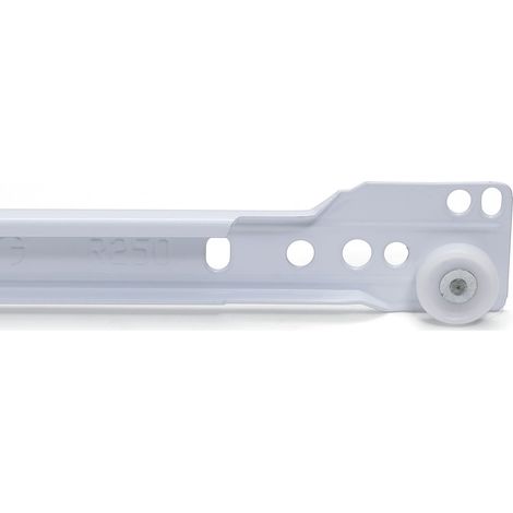 Guia Omge Bruno R.4001-30 Blanca - BRUNO - Jgo.Guías metálicas blancas para cajón con caída de fabricación italiana (1/3)