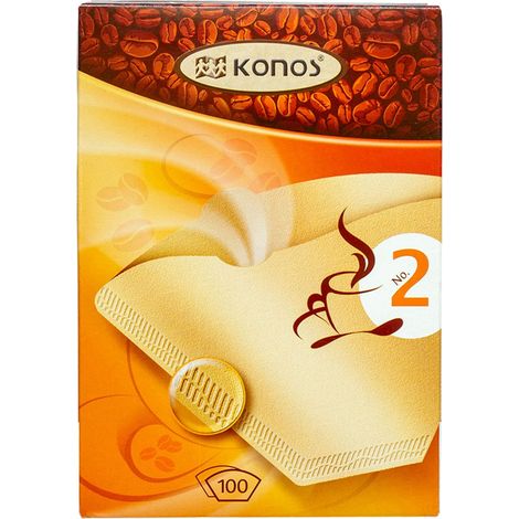 No-name Kaffeefilter Konos braun Größe 2 Paket mit 100 Filtern (1/3)