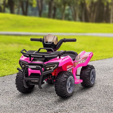 Elektrisches Quad für Kinder ab 18 Monaten, 6-V-Akku, 2 km/h, 70 x 42 x 45 cm, Pink