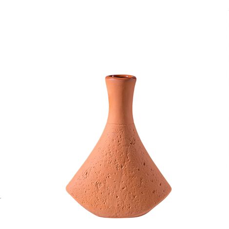 Vase Céramique Décorative avec Revêtement Imperméable - Ensemble de 3 Pots Terre Cuite Rouge - Pour Fleurs, Salon et Décoration d'Interieur (1/3)