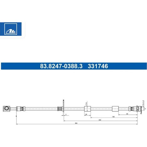 Flexible de frein ATE 83.8247-0388.3 FORD 2421404 L1TC-2B557-AB
