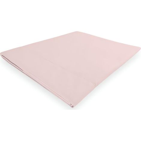 Drap plat en coton percale 240x300 cm CAMILLE rose, par songe de camille (1/3)