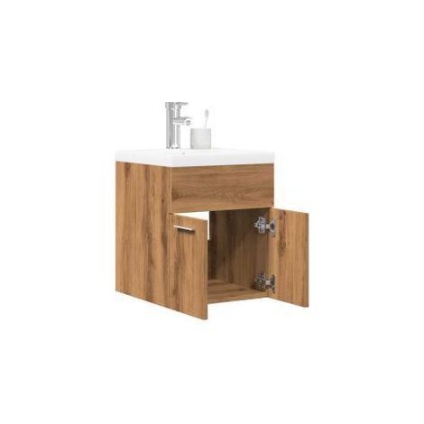 Ensemble de meubles salle de bain 2 pcs bois d'ingénierie