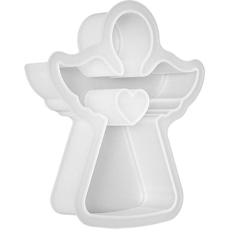 Moule À Bougie En Silicone - Ange 3D - Pour Fabrication Maison De Bougies En Cire De Soja - Réutilisable - Décoration De Noël - Lot De 1 Pièce (1/5)