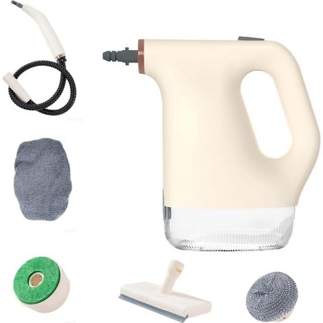 Nettoyeur vapeur haute pression portable multifonctionnel avec 5 buses, préchauffage en 20s, pour hottes aspirantes, fours, fenêtres, jouets, canapés, tapis, grils et joints de carrelage (1/5)