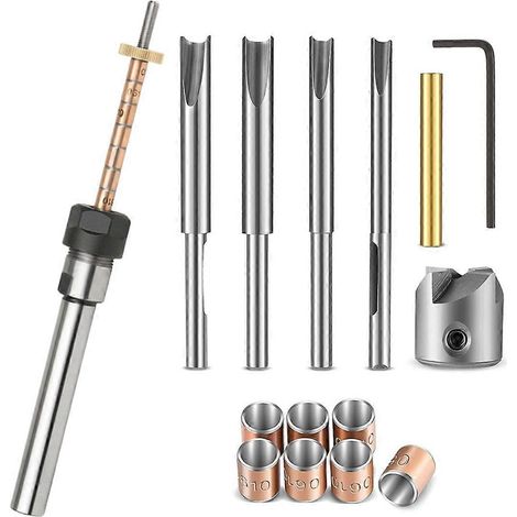 Kit de fabrication de stylos : ensemble de finition pour le corps et le porte-stylo, mandrin de tournage sur bois. Travail du bois. (1/5)