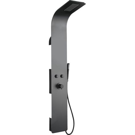 Essebagno Esseblack and Black mechanische Duschkonsole Schwarz