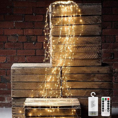 Guirlande Lumineuse LED - 200 LED - Télécommande - Étanche IP44 - Alimentation Secteur UE 110-240 V - Pour Intérieur et Extérieur - Lot de 1 (1/5)