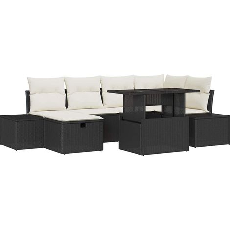 Maison Exclusive - Set Divano da Giardino 7 pz polyrattan (1/5)