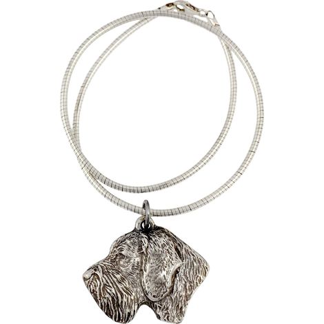 Collana con ciondolo a forma di serpente, tipo Pointer tedesco a pelo duro, Drahthaar, gioiello unico per gli amanti dei cani, ciondolo unico a forma di serpente di Art-Dog (1/5)