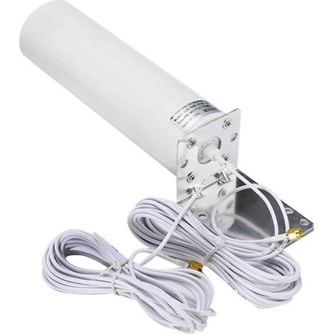 Externe 4G-LTE-Antenne – Verstärkung 10–12 dBi – Frequenzbereich 698–2700 MHz – 5 m Kabel – Dual-SMA-Stecker (1/5)