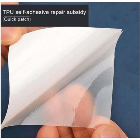 Kit de réparation pour spa gonflable,10 pièces,étanche, auto-adhésif,super ductile,TPU transparent, rustine pour matelas gonflable (1/5)