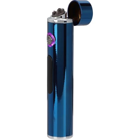 Briquet électrique mini USB sans flamme avec affichage bleu - Glace (1/4)