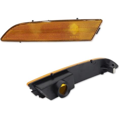 LED Voiture Feu Arrière Côté Coques Boîtier Position Latéral Pare-chocs Avant Arrière Voiture Pour Chrysler Pour Crossfire 2004-2008 Clignotant Sans Ampoule(2PC Front Yellow Len) (1/5)