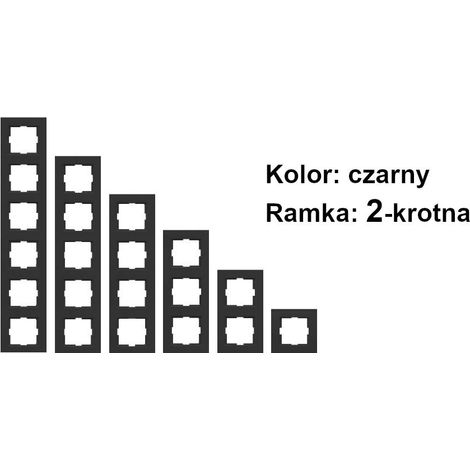 VN-92-18-06-52: VN-92-18-06-52: NOVELLA 2-fach Rahmen, Schwarz