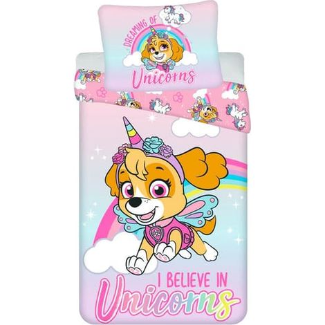 Parure de lit Pat' Patrouille Licorne pour enfants - 140 x 200 cm (1/3)