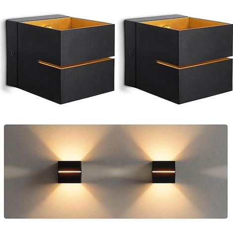 Black Gold Interior Wall Light  G9 LED Indirect Lighting  Up (1/5)