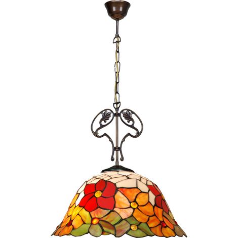 Pendelleuchte mit Gusseisendekoration Bell-Serie D-40cm