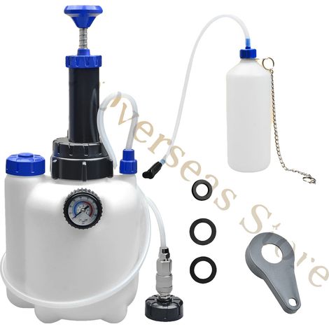 Kit de herramientas para purgar frenos de coche, capacidad de 3 litros, compatible con Chrysler y Ford, a prueba de fugas, bomba de presión mejorada, diseño fácil de usar. (1/5)