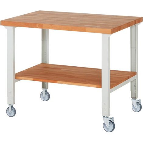 Rau Établi mobile réglable en hauteur 7000-7, L1250xP900xH950-1000mm (1/4)