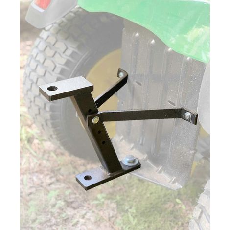 Attelage de remorque pour tondeuse à gazon, tracteur de jardin, construction en fer massif, compatible avec John Deere, Ariens, Cub Cadet, Poulan Pro, Husky et Husqvarna. (1/5)