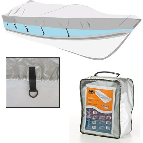 Telo copribarca covy line colore argento xs cm 427 - 488