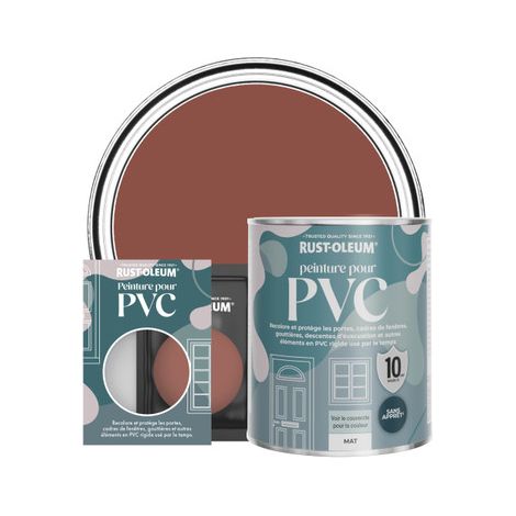 Peinture pour PVC, Finition Mate - Rouge Brique (1/2)