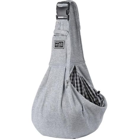Sac à dos de transport ajustable pour petits chiens, bandoulière confortable pour les voyages en plein air, sac à bandoulière (1/5)