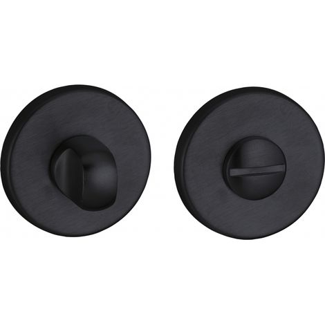Thirard – Rosace ronde à condamnation Ø50mm – Finition noir mat – Pour portes intérieures – Sécurise espaces privés