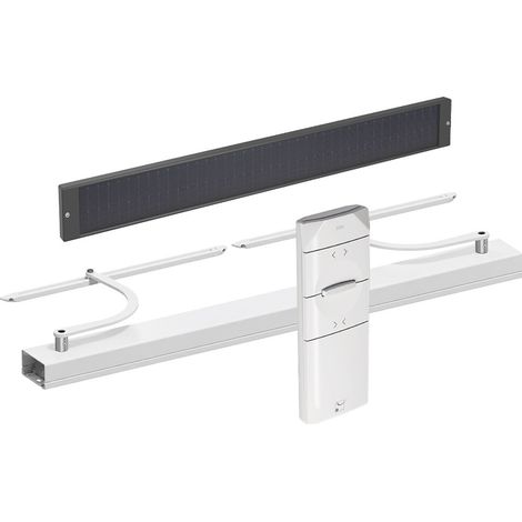 Motorisation SLID'UP WINEO solaire pour volet 2 battants - baie 1,5 à 2,5 m - blanc