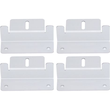 Kit de montage de 4 supports en Z pour panneaux solaires, en alliage d'aluminium, pour installation hors réseau sur camping-car, bateau, mur ou toit. (1/5)