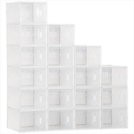 Bibliothèque de rangement 18 boîtes cubes modulables avec portes (1/5)