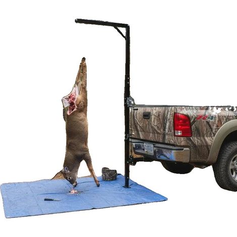 Verricello Deer per gancio di traino camion, capacità di carico 226,8 kg, verricello a manovella, verde militare (1/2)