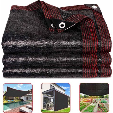 Filet pare-soleil, filet de protection solaire 75 % UV pour couverture végétale/serre/jardin/pavillon/terrasse/pelouse/5 x 10 m (1/5)
