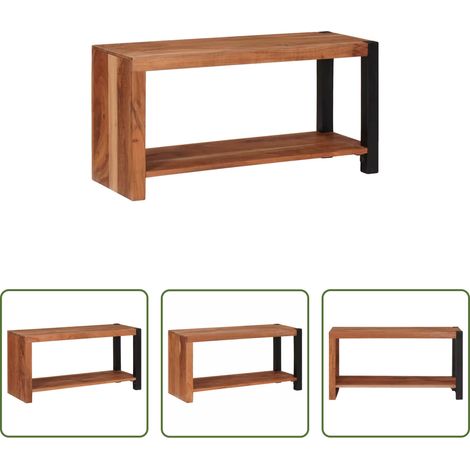 Bibliothèque en bois - Étagère Marron 80 x 30 x 40 cm Bois d'Acacia Massif (1/5)