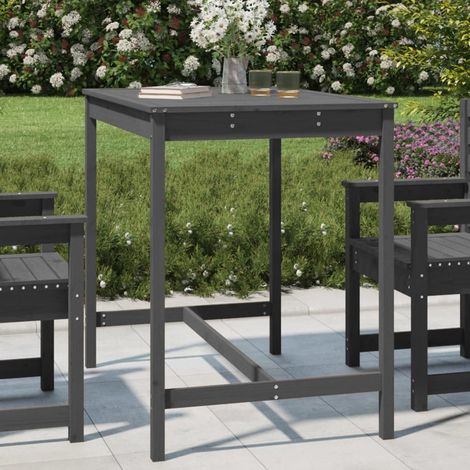 Table de jardin Table d'extérieur Table d'appoint gris 121x82,5x110 cm bois massif de pin 35941 (1/5)