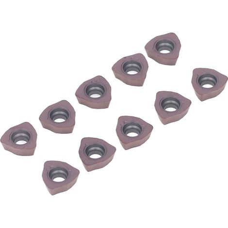 Lot de 10 plaquettes de tournage, plaquettes de finition pour tour, lames CNC revêtues, fraises de rechange en carbure (1/5)