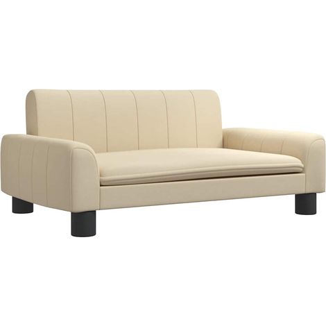 vidaXL Hundebett Creme 70x45x30 cm Stoff