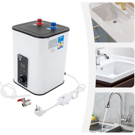 Senderpick – Chauffe-eau électrique instantané 1500W – Capacité 8L – Isolation en mousse polyuréthane – Sécurité IPX4 – Installation sous évier