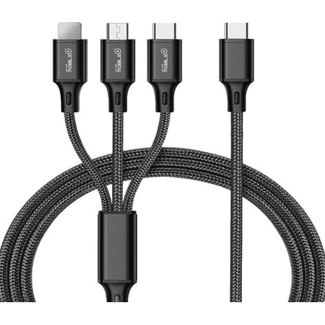 Câble de charge 3 en 1 Type C vers Lightning, Micro USB et Type C Polyvalence pour vos appareils mobiles Offre exclusive