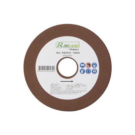 Ribiland – Meule à touret 108mm – Alésage 23mm – Épaisseur 3,2mm – Pour affûteur de chaîne PRS650 – PRIM32