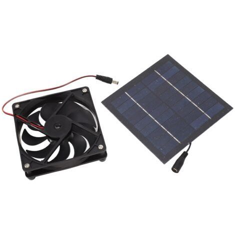 50W Solar Panel Fan Kit Portable Powered for Greenhouse Shed Chicken Coop Pet House Window Exhaust (1/5)