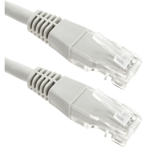 1 câble Ethernet Cat.6 UTP, gris, 1 m, 1 Gbps, 250 MHz, RJ45 verrouillable (1/5)