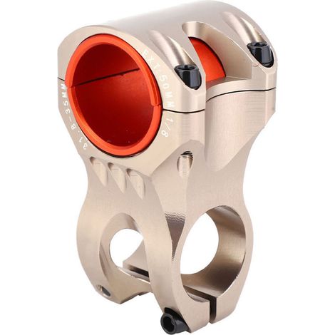 Potence de Vélo Courte 35mm en Alliage d'Aluminium Haute Résistance - Accessoire Cycliste Argenté (1/5)