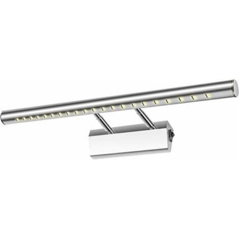 Applique murale LED pour miroir de salle de bain, 5 W, lampe de table, étanche IP44, réglable à 180° avec interrupteur en acier inoxydable, éclairage décoratif, meuble de salle de bain, maquillage, 40 (1/4)