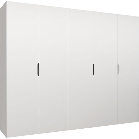 Armoire Hartford 515, Blanc, 202x250x50cm, Portes d'armoire: Avec des charnières, Nombre d'étagères: 0 (1/4)