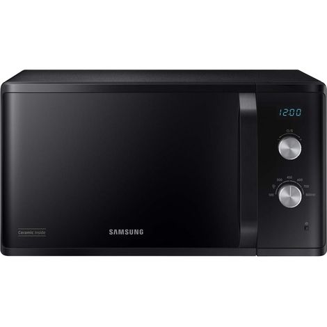 Samsung – Micro-ondes à poser 23L 800W – 6 niveaux de puissance – Plateau tournant 28,8 cm – Écran LED – MS23K3614AK